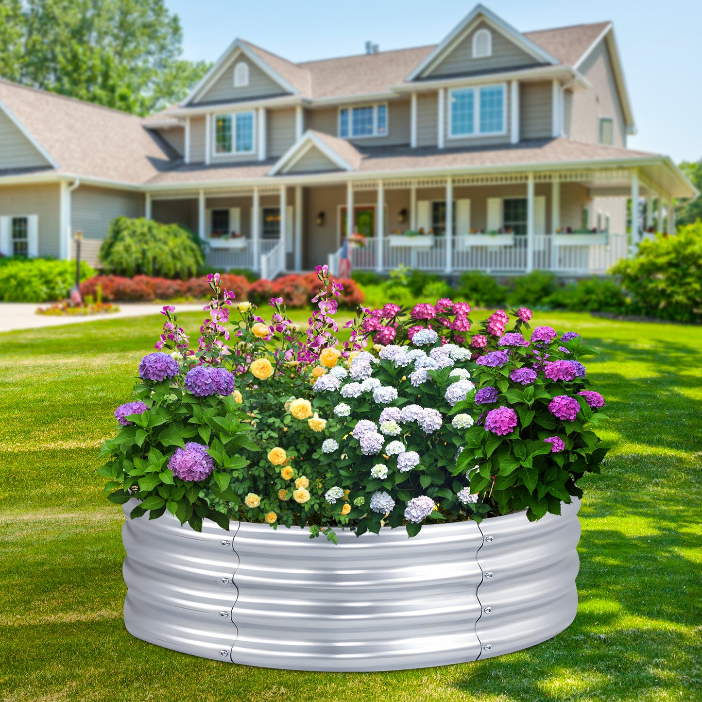 Synoratory Raised Garden Bed, 2x2x1ft Outdoor Raised Beds Kit for Planting Plants