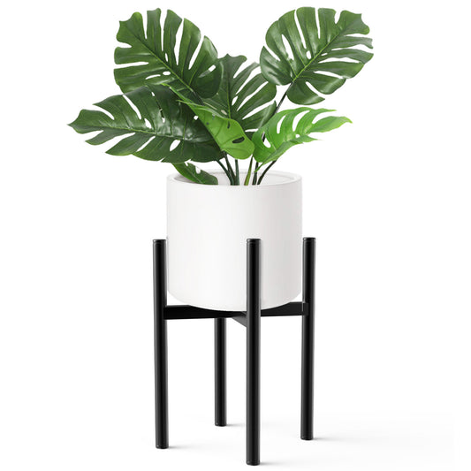 synoratory Plant Stand - Black Cross Iron Plant Stands for Indoors Metal Plant Stand