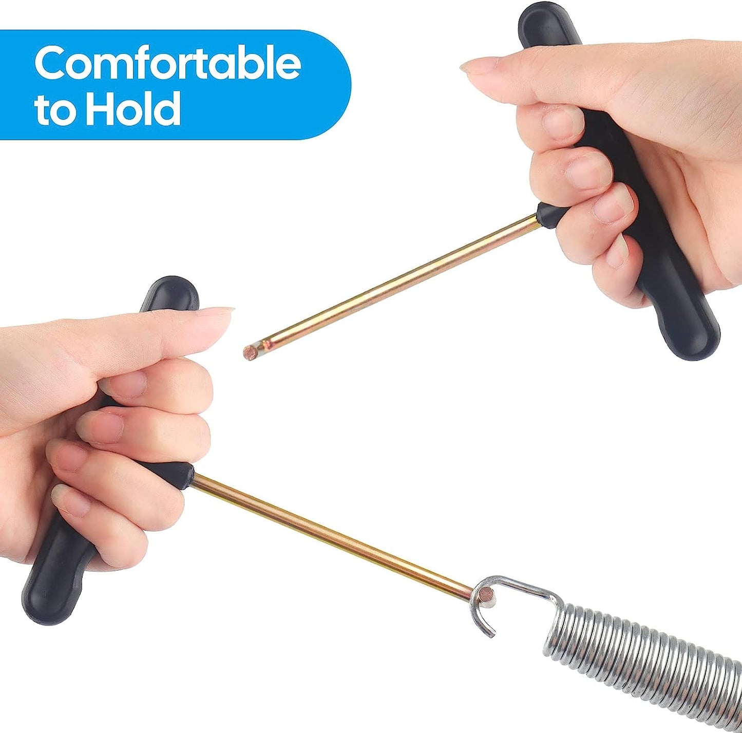 synoratory Trampoline Spring Pull Tool Kit 4 Pack Spring Puller for Trampoline,Trampoline Accessories T-Hook Puller