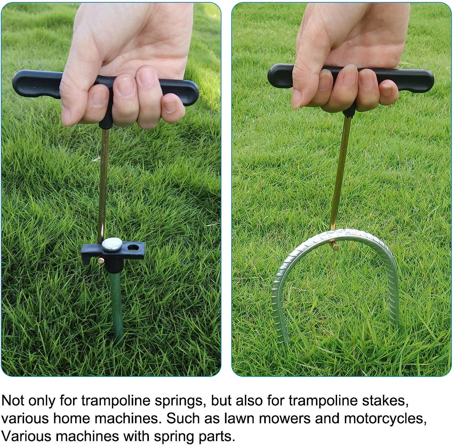 synoratory Trampoline Spring Pull Tool Kit 4 Pack Spring Puller for Trampoline,Trampoline Accessories T-Hook Puller