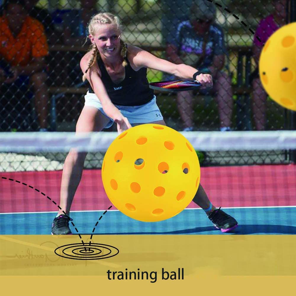 Outdoor and Indoor Pickleball,40 Holes Pickleball Balls,26 Holes Pickle Ball,Durable and High Elasticity Yellow Pickleball Balls for Tournament Play