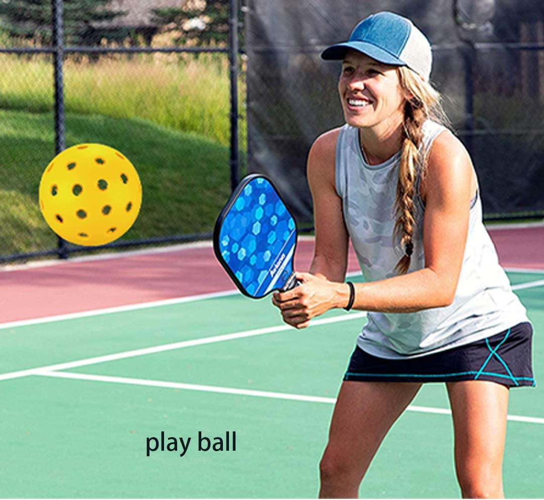 Outdoor and Indoor Pickleball,40 Holes Pickleball Balls,26 Holes Pickle Ball,Durable and High Elasticity Yellow Pickleball Balls for Tournament Play