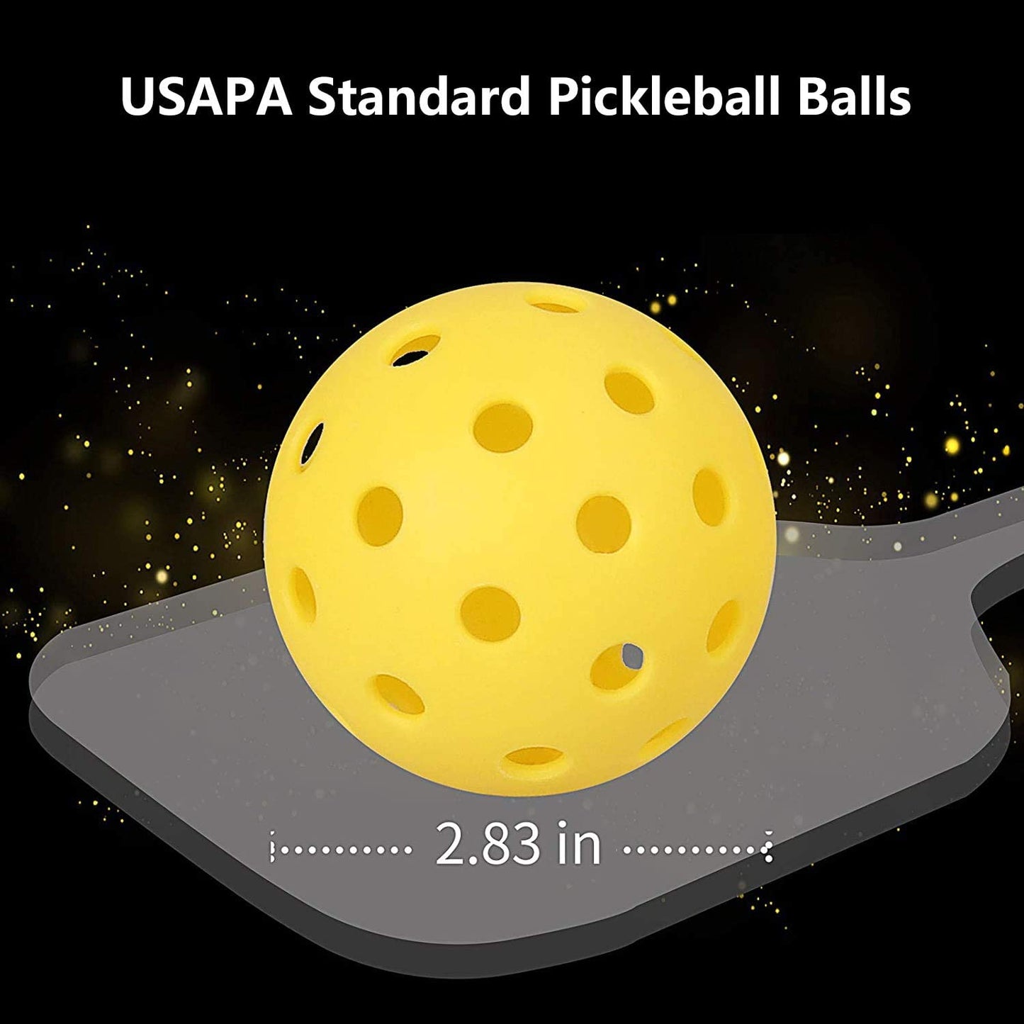 Outdoor and Indoor Pickleball,40 Holes Pickleball Balls,26 Holes Pickle Ball,Durable and High Elasticity Yellow Pickleball Balls for Tournament Play
