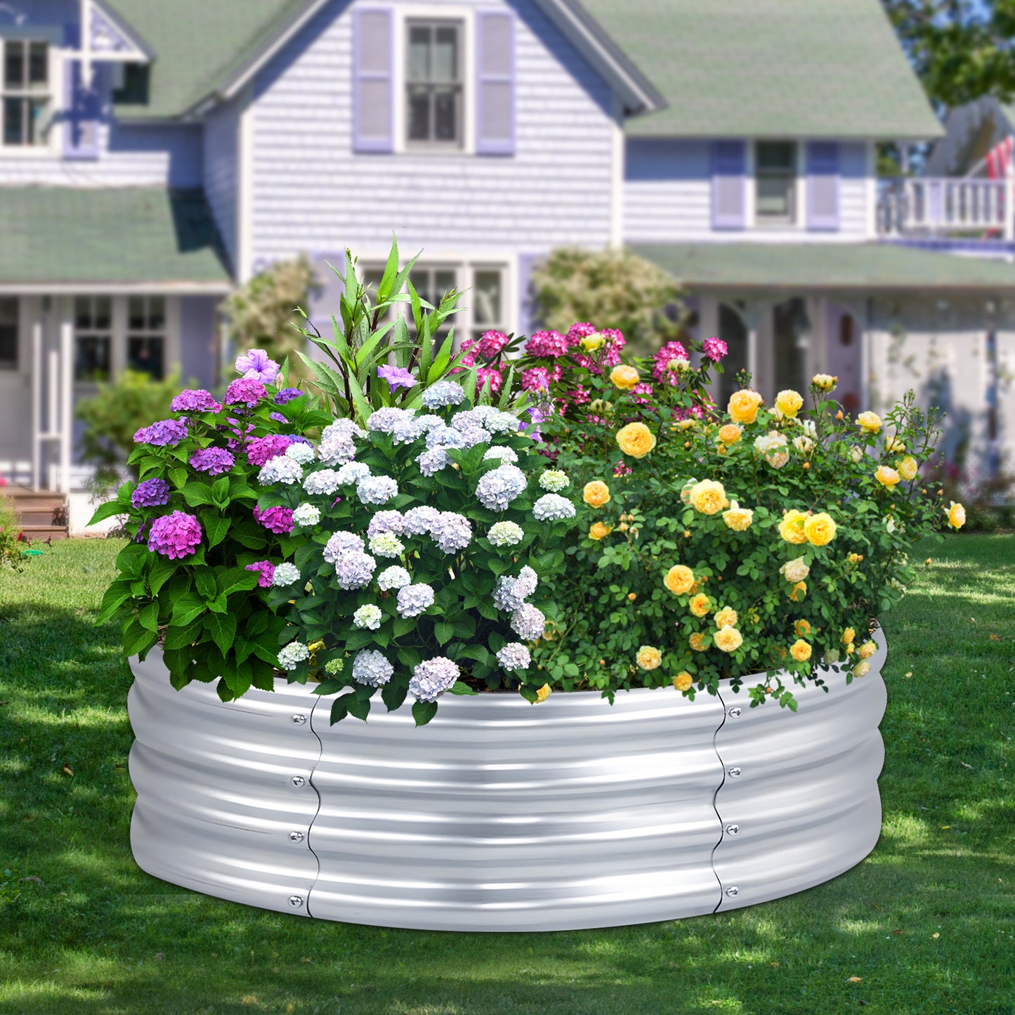 Synoratory Raised Garden Bed, 2x2x1ft Outdoor Raised Beds Kit for Planting Plants