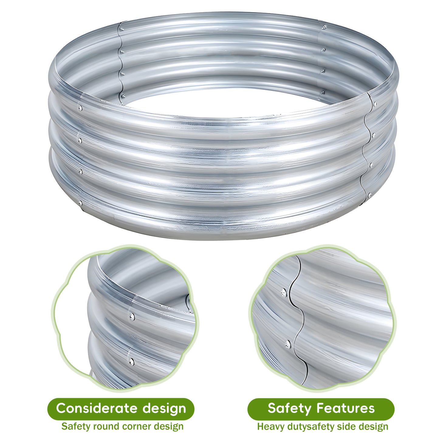 Synoratory Raised Garden Bed, 2x2x1ft Outdoor Raised Beds Kit for Planting Plants