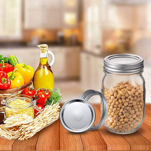 2.75inch Regular Mouth Canning Lids and Sealing Band,Mason Jar Lids for Ball,Kerr Jars,Split-type Lids Leak Proof Stainless Steel Lids for Canning (2.75inch canning lids and bands 24pack)