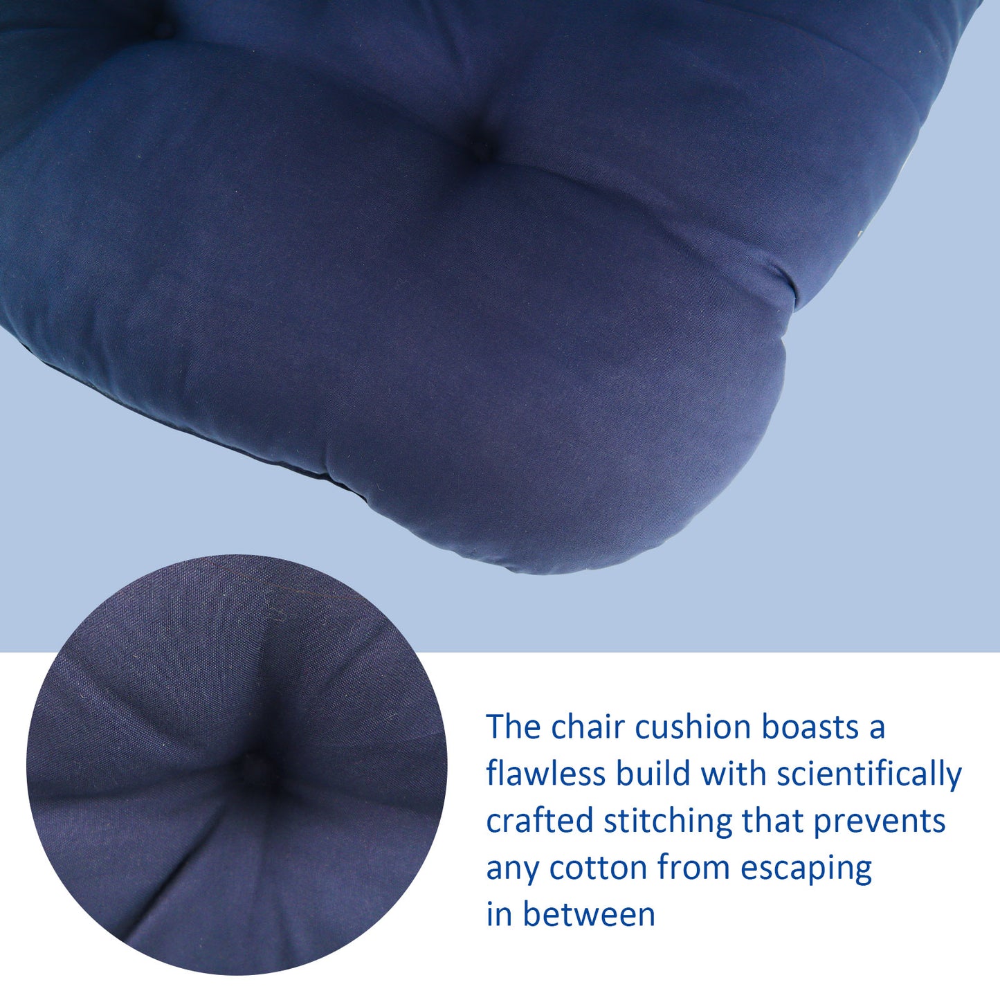 Synoratory Outdoor Cushions - Patio Cushions Provides Comfortable Seating - Bule