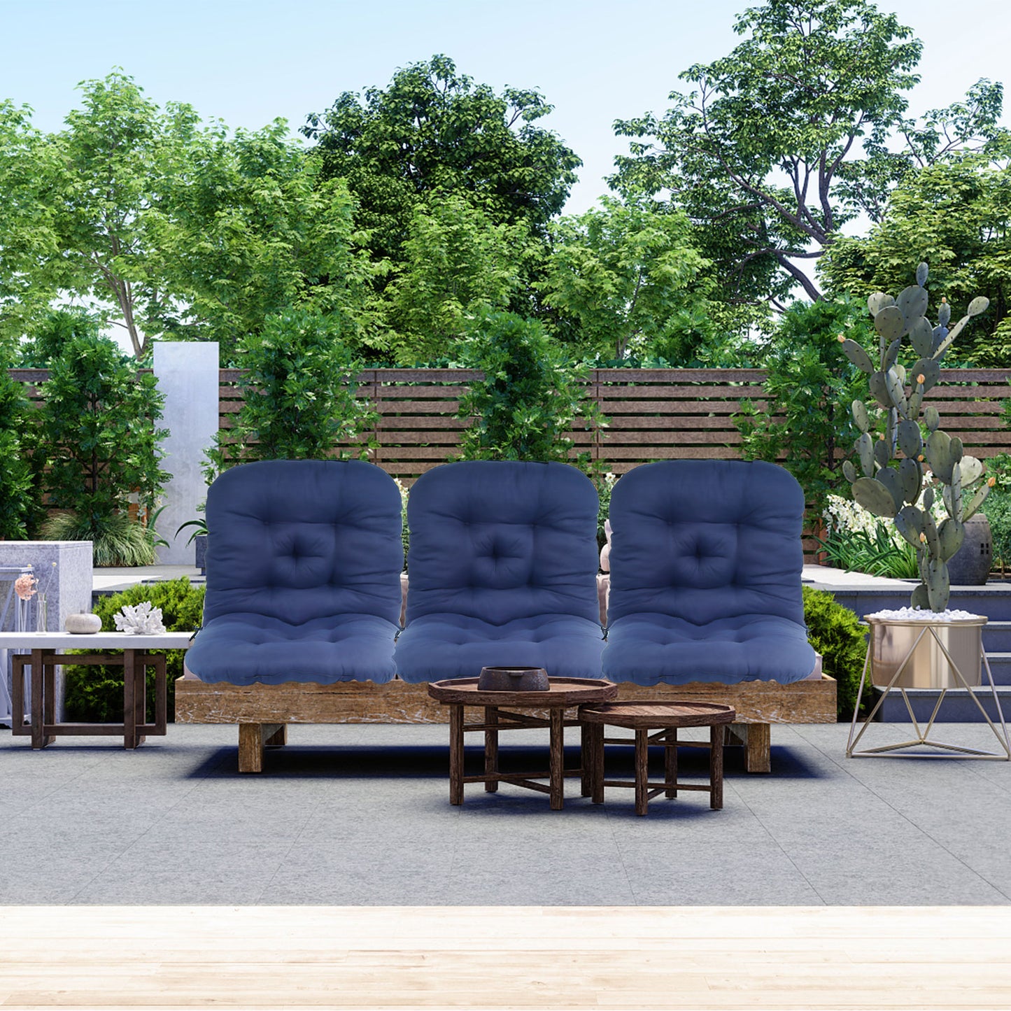 Synoratory Outdoor Cushions - Patio Cushions Provides Comfortable Seating - Bule