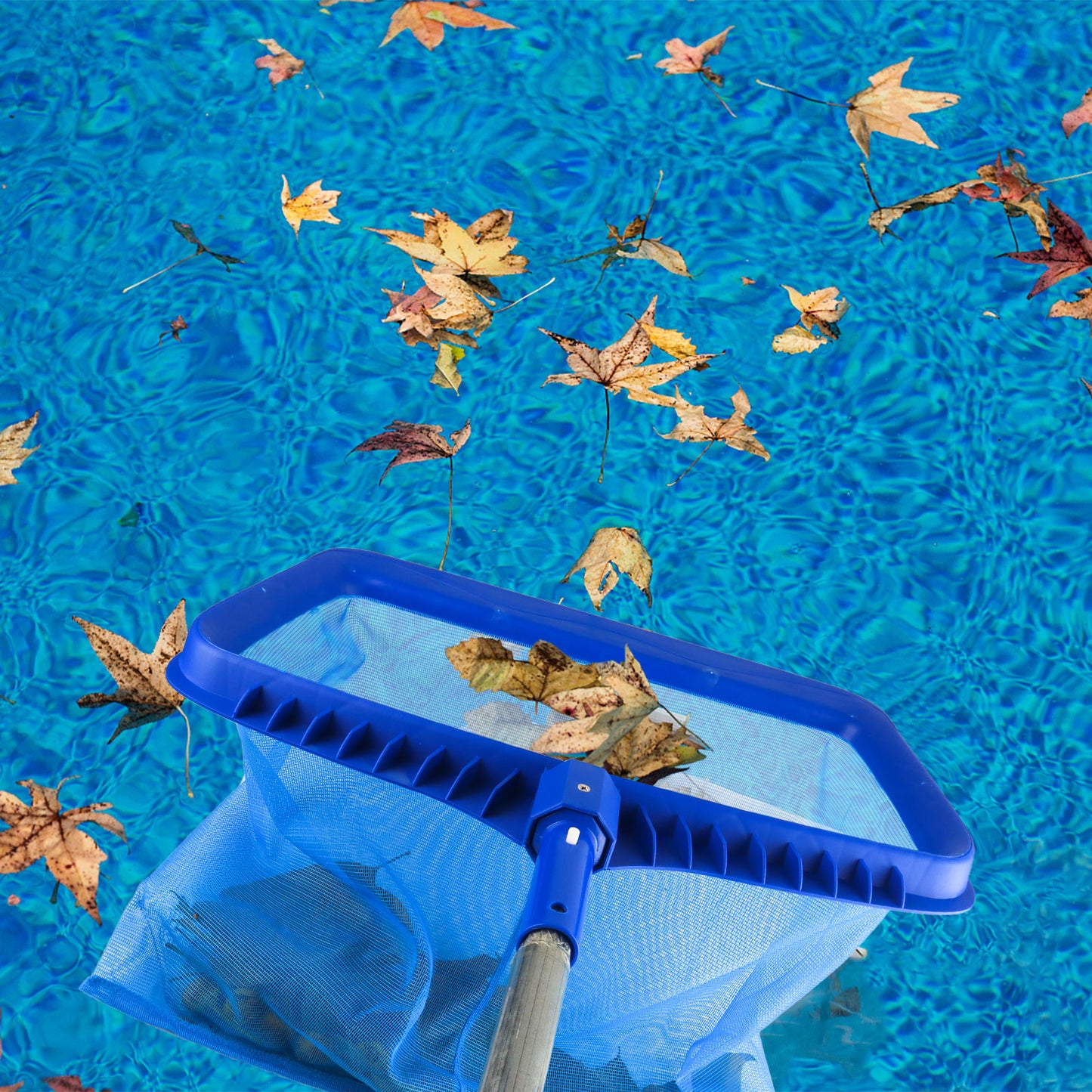 synoratory Pool Net Plastic Pool Skimmer Net with 5 Pcs Pool Skimmer Socks,Easy to cleaning