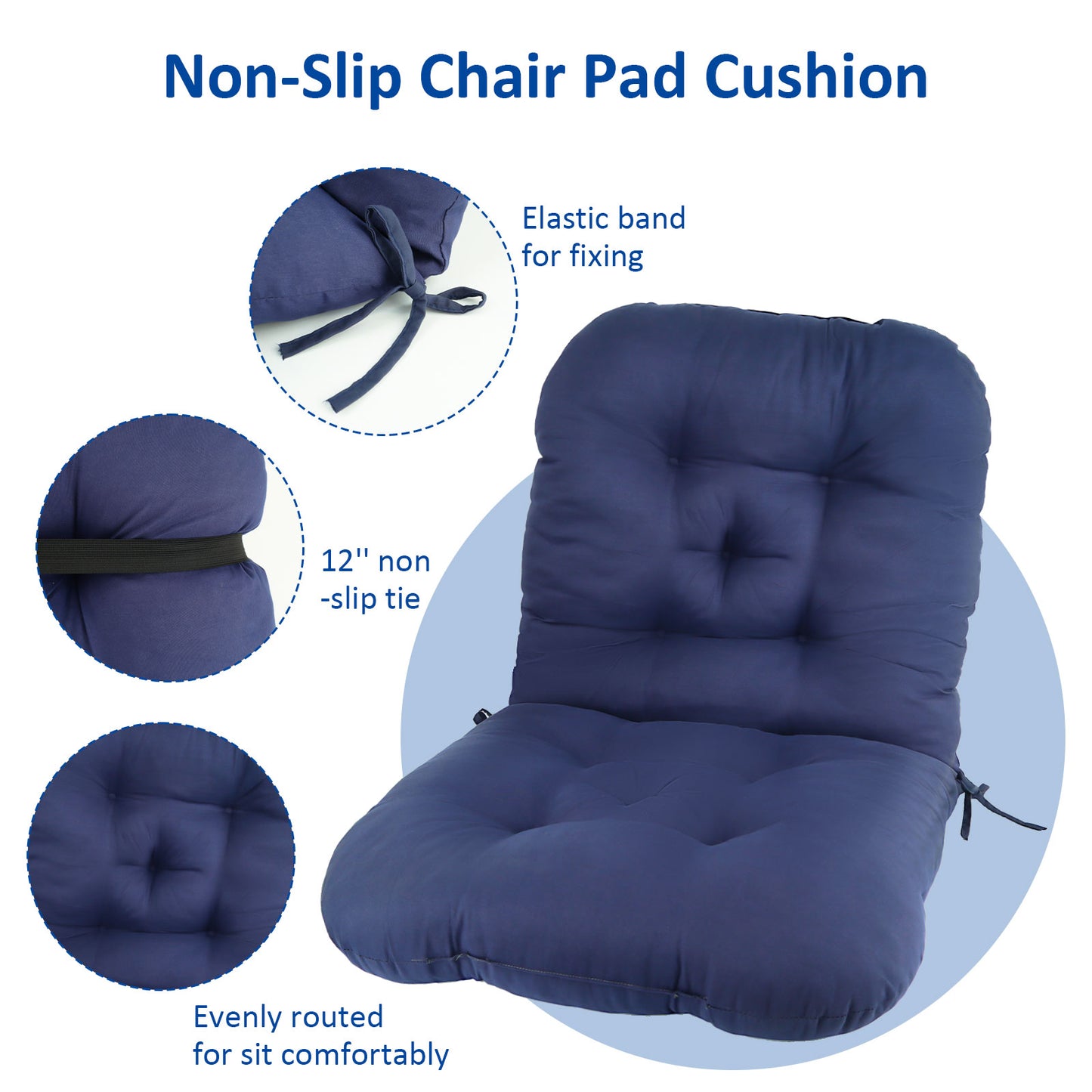 Synoratory Outdoor Cushions - Patio Cushions Provides Comfortable Seating - Bule
