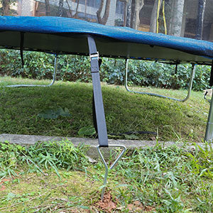 synoratory Heavy Duty Trampoline Stakes Anchors High Wind,Galvanized Steel Trampoline Anchors Kit for 15ft,14ft,12ft,10ftTrampoline,15.8inch Ground Anchors Trampoline Accessories