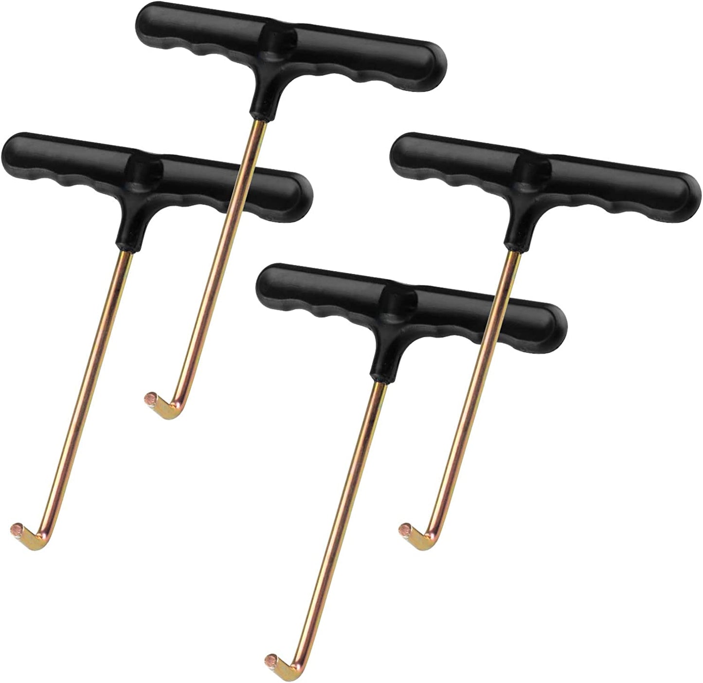 synoratory Trampoline Spring Pull Tool Kit 4 Pack Spring Puller for Trampoline,Trampoline Accessories T-Hook Puller