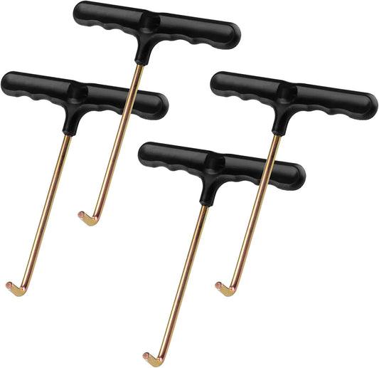 synoratory Trampoline Spring Pull Tool Kit 4 Pack Spring Puller for Trampoline,Trampoline Accessories T-Hook Puller