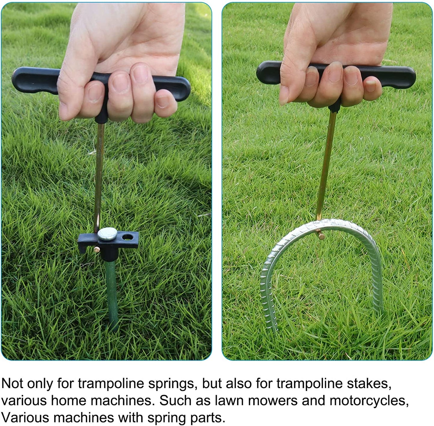 synoratory Trampoline Spring Pull Tool Kit 4 Pack Spring Puller for Trampoline,Trampoline Accessories T-Hook Puller